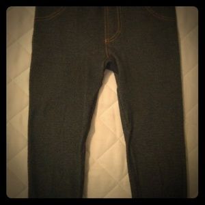 Women's Size Small Jean Fleece Leggings